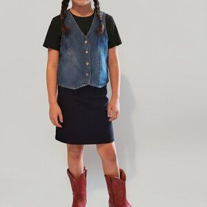 Osh Kosh B'Gosh Girls Jean Vest Size 12